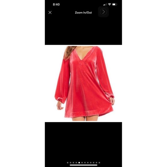 Free People MISHA VELVET MINIDRESS XSMALL - Picture 5 of 12